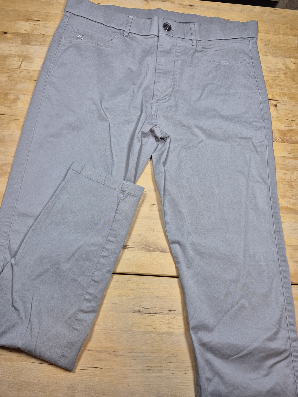 Greyson Light Gray Slim Chinos 3662